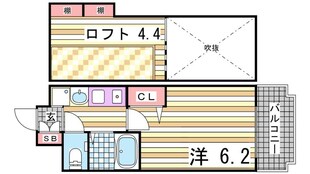 エステムコート三宮EASTポルトマーレの物件間取画像